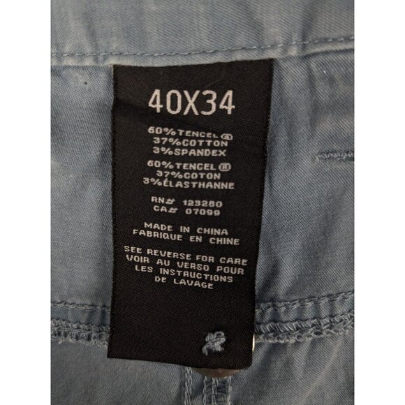 Travis Mathew Blue Casual Golf Chino Pants Mens 40x32 Big & Tall 5 Pocket Slacks - Picture 8 of 10